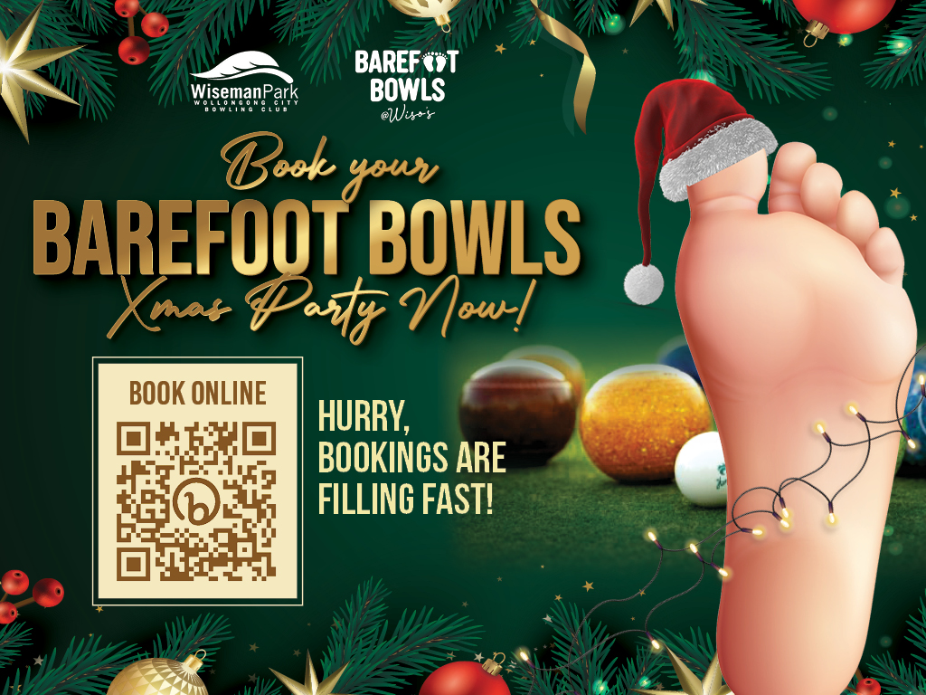 Barefoot Bowls XMas Party 2023 - POS - Wiseman Park Bowling Club